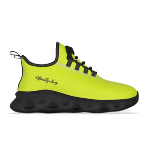 Officially Sexy Neon Yellow & Black Skyline Women's Light Sports Sneaker
