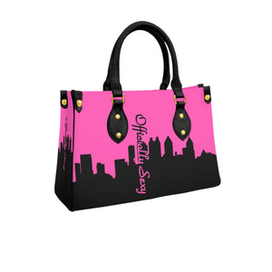 Officially Sexy Neon Pink Skyline Collection Women's Tote Bag