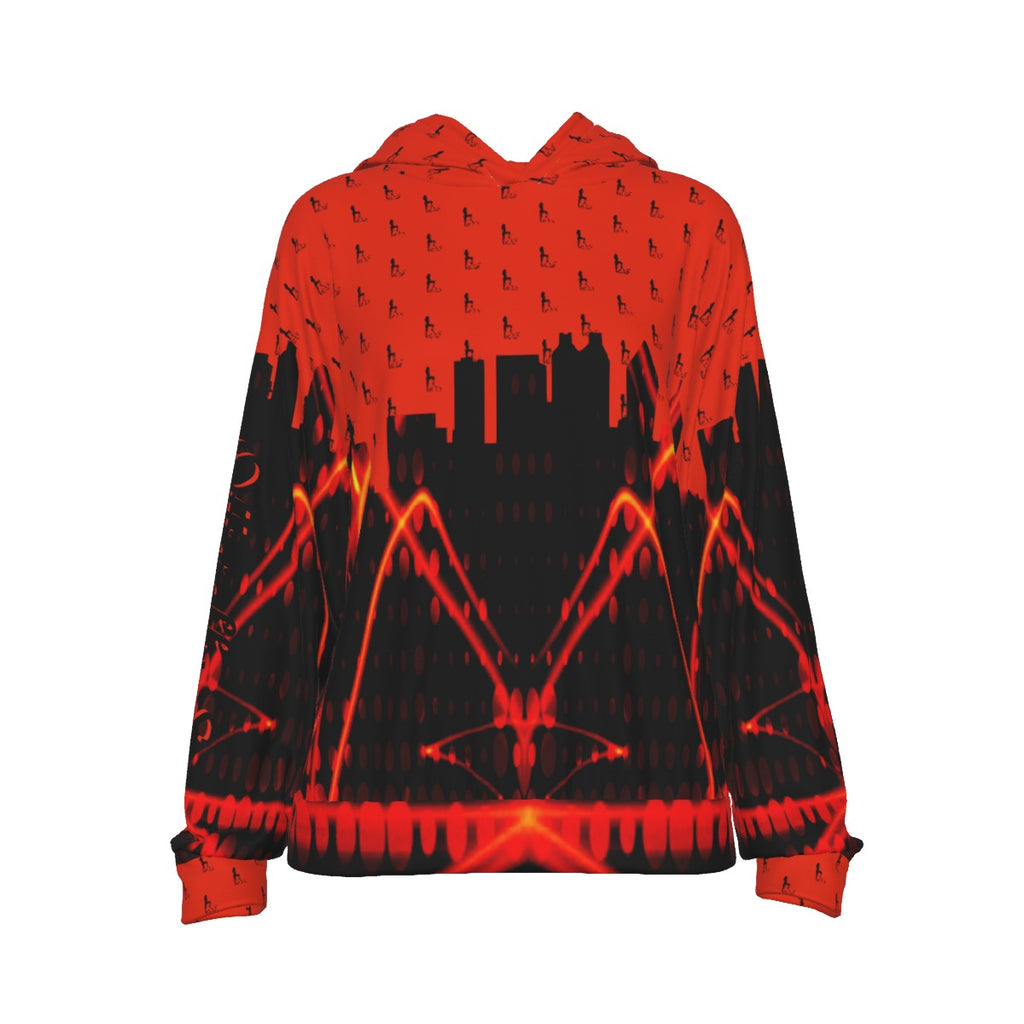 Officially Sexy Orange Laser Collection Women's Casual Hoodie