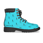 Officially Sexy Turquoise & Black Skyline Women's Short Boots