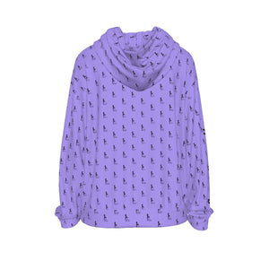 Officially Sexy Purple Laser Collection Logo With Girl Women's Casual Hoodie
