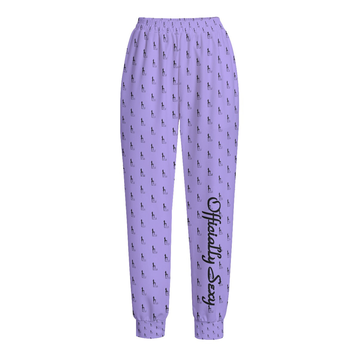 Officially Sexy Purple Laser Collection Logo With Girl Women's Loose Casual Pants