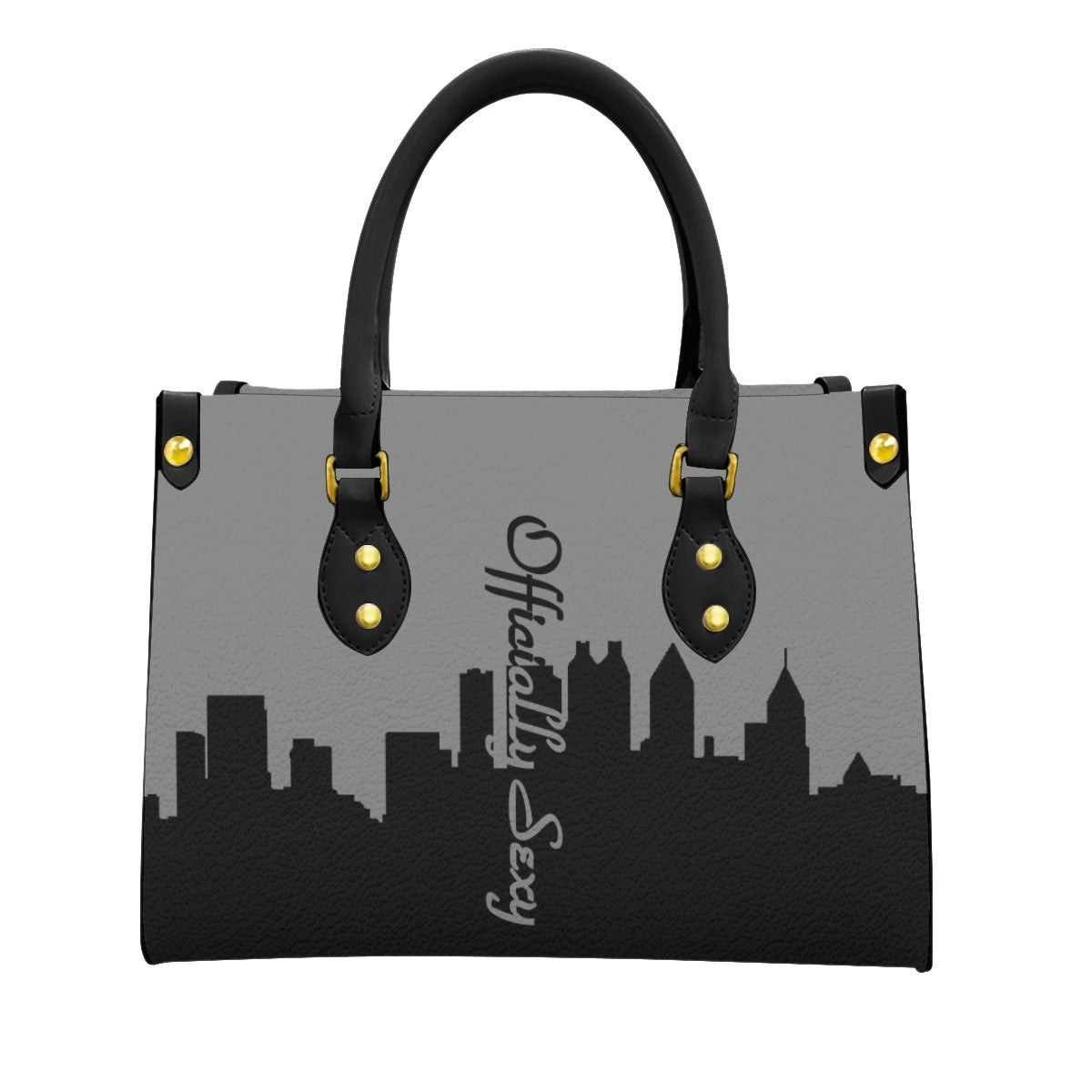 Officially Sexy Dark Grey Skyline Collection Women's Tote Bag