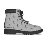 Officially Sexy Light Grey & Black Skyline Women's Short Boots