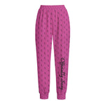 Officially Sexy Pink Laser Collection Logo With Girl Women's Loose Casual Pants
