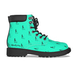 Officially Sexy Sea Green & Black Skyline Women's Short Boots