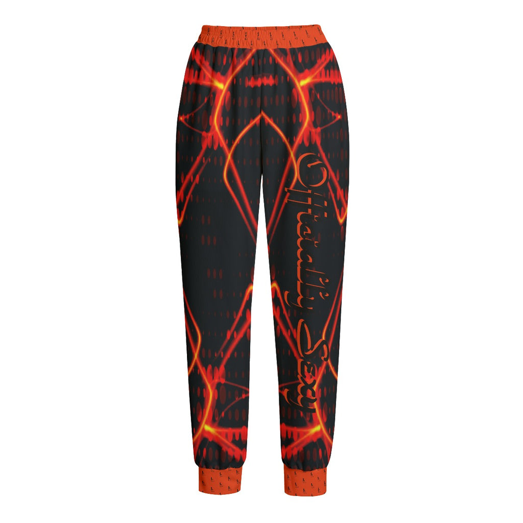 Officially Sexy Orange Laser Collection Women's Loose Casual Pants