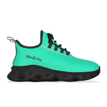 Officially Sexy Sea Green & Black Skyline Women's Light Sports Sneaker