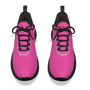Officially Sexy Neon Pink & Black Skyline Women's Light Sports Sneaker