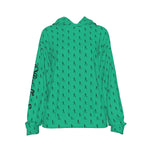Officially Sexy Mint Green Laser Collection Logo With Girl Women's Casual Hoodie 