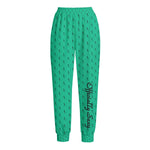 Officially Sexy Mint Green Laser Collection Logo With Girl Women's Loose Casual Pants