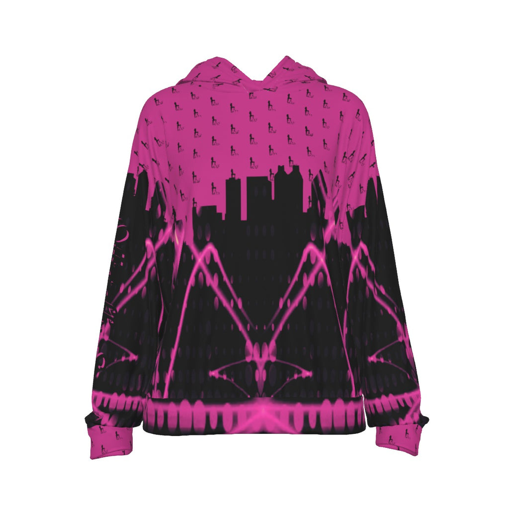 Officially Sexy Pink Laser Collection Women's Casual Hoodie