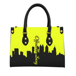Officially Sexy Neon Yellow Skyline Collection Women's Tote Bag