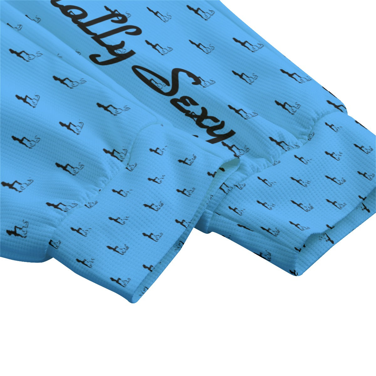 Officially Sexy Baby Blue Laser Collection Logo With Girl Women's Loose Casual Pants