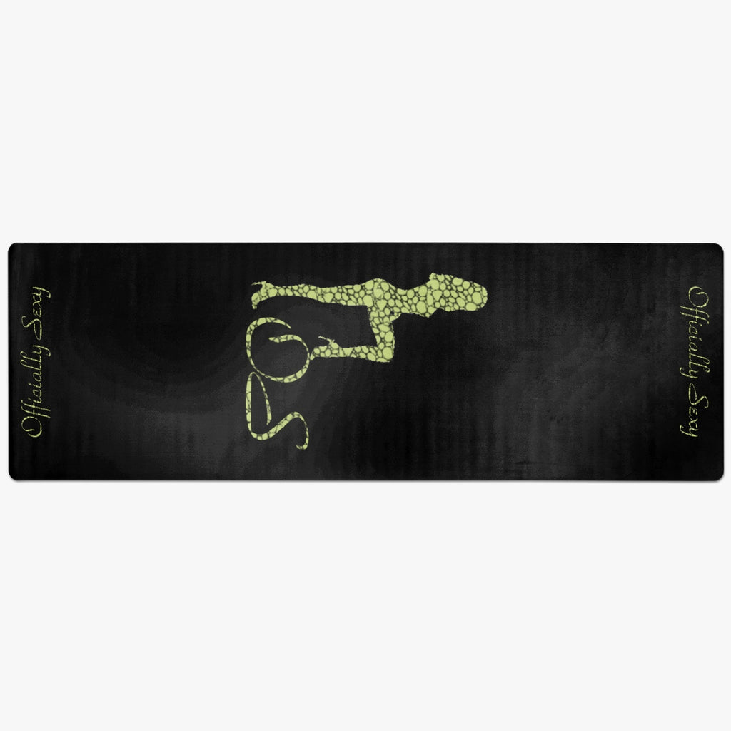 Officially Sexy Neon Green AM 270 Suede Anti-slip Yoga Mat 1
