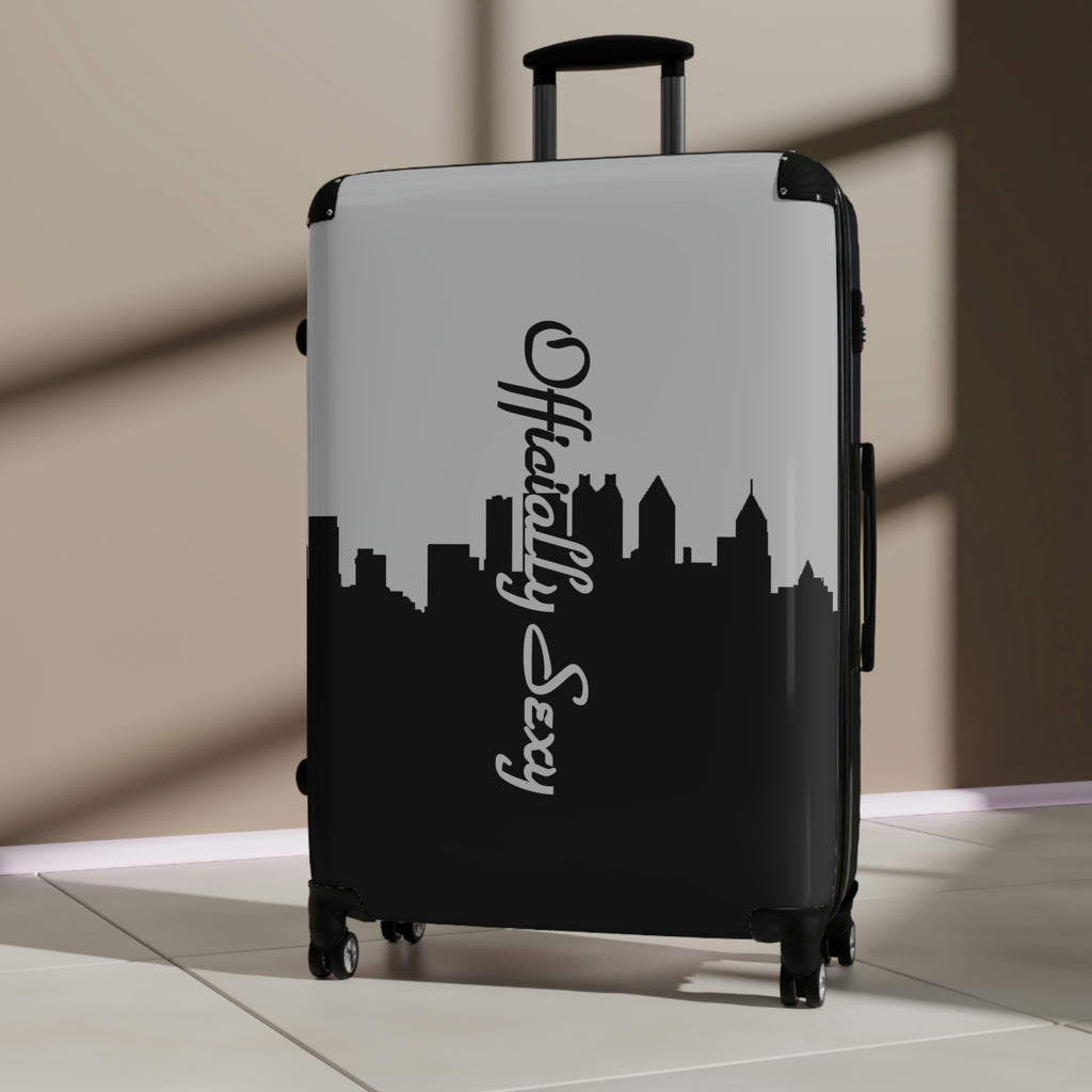 Officially Sexy Light Grey Skyline Collection Suitcases