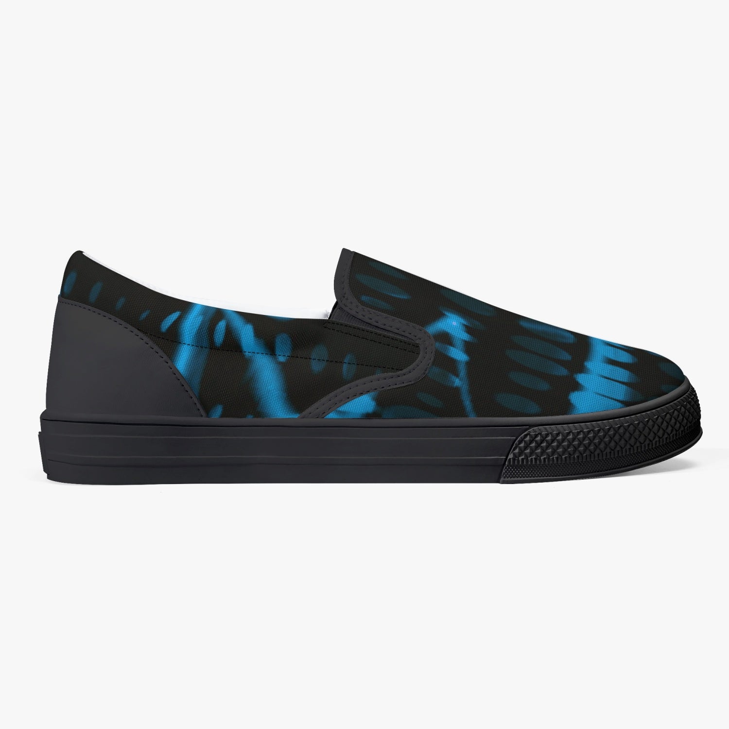 Officially Sexy Baby Blue Laser Classic Slip-On Shoes - White/Black