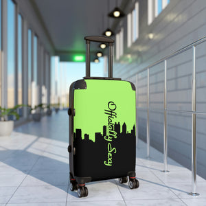 Officially Sexy Neon Green Skyline Collection Suitcases