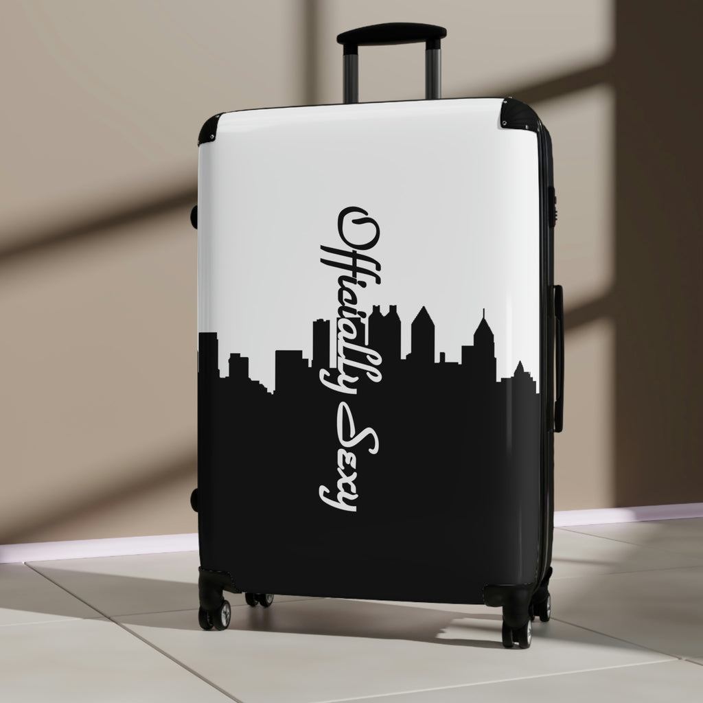 Officially Sexy White Skyline Collection Suitcases