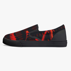 Officially Sexy Orange Laser Classic Slip-On Shoes - White/Black