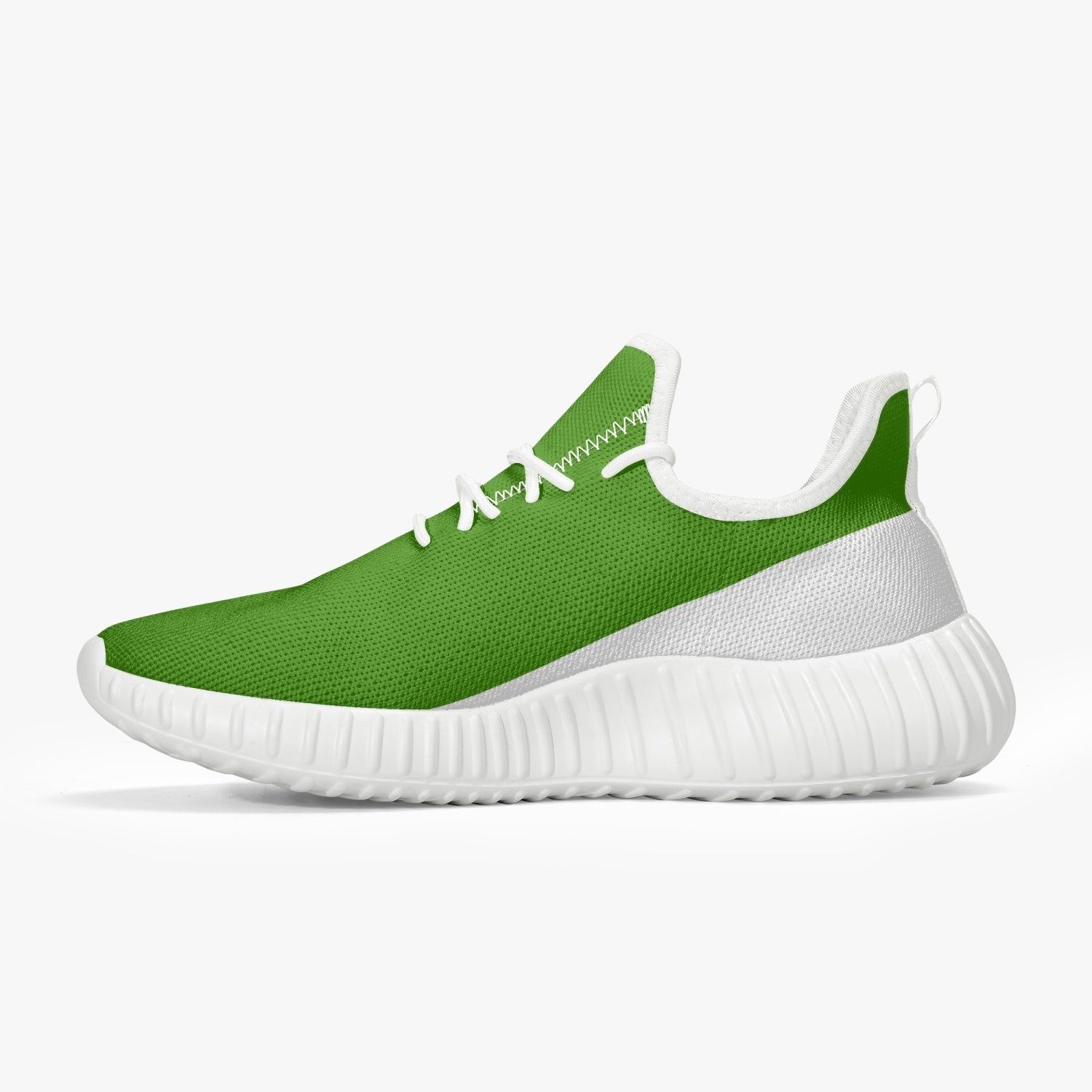Officially Sexy Green & White Laser Mesh Knit Sneakers - With White or Black Sole