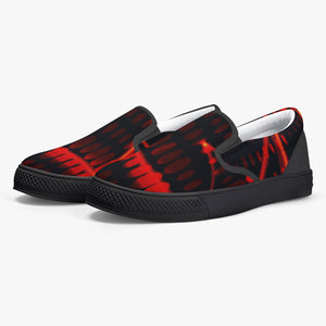 Officially Sexy Orange Laser Classic Slip-On Shoes - White/Black