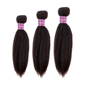 Brazilian Kinky Straight Bundle Hair Extensions
