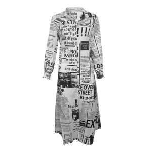 Women's Long Print Shirt Dress Brought To You By Officially Sexy