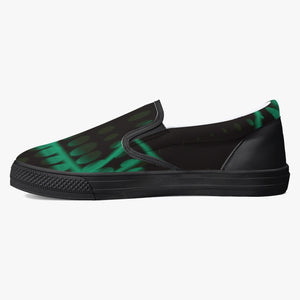 Officially Sexy Mint Laser Classic Slip-On Shoes - White/Black