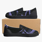 Officially Sexy Purple Laser Classic Slip-On Shoes - White/Black