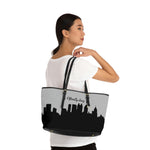 Officially Sexy Light Grey Skyline PU Leather Shoulder Bag