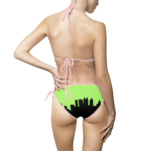 Officially Sexy Skyline Collection Green 2 Piece Bikini Swimsuit Set