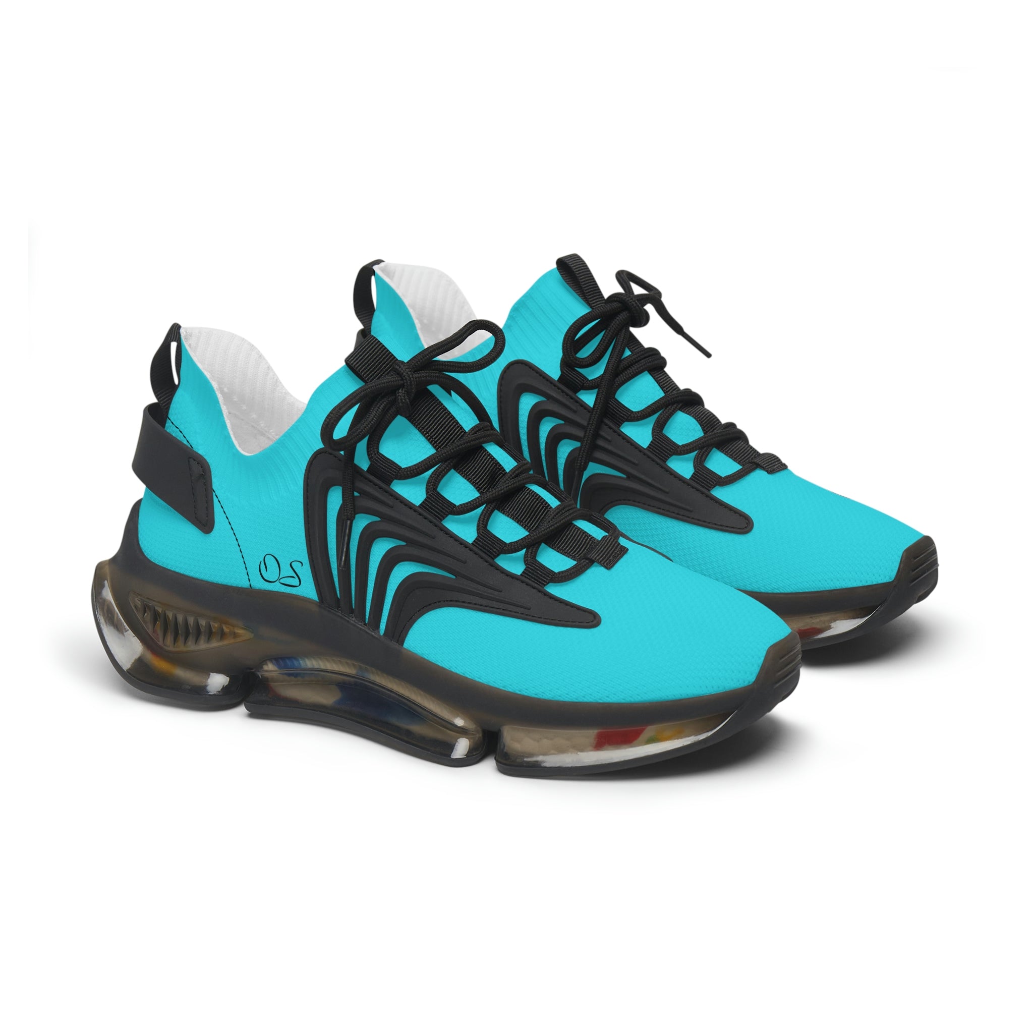 Officially Sexy Women's Turquoise & Black Skyline Collection Mesh Sneakers