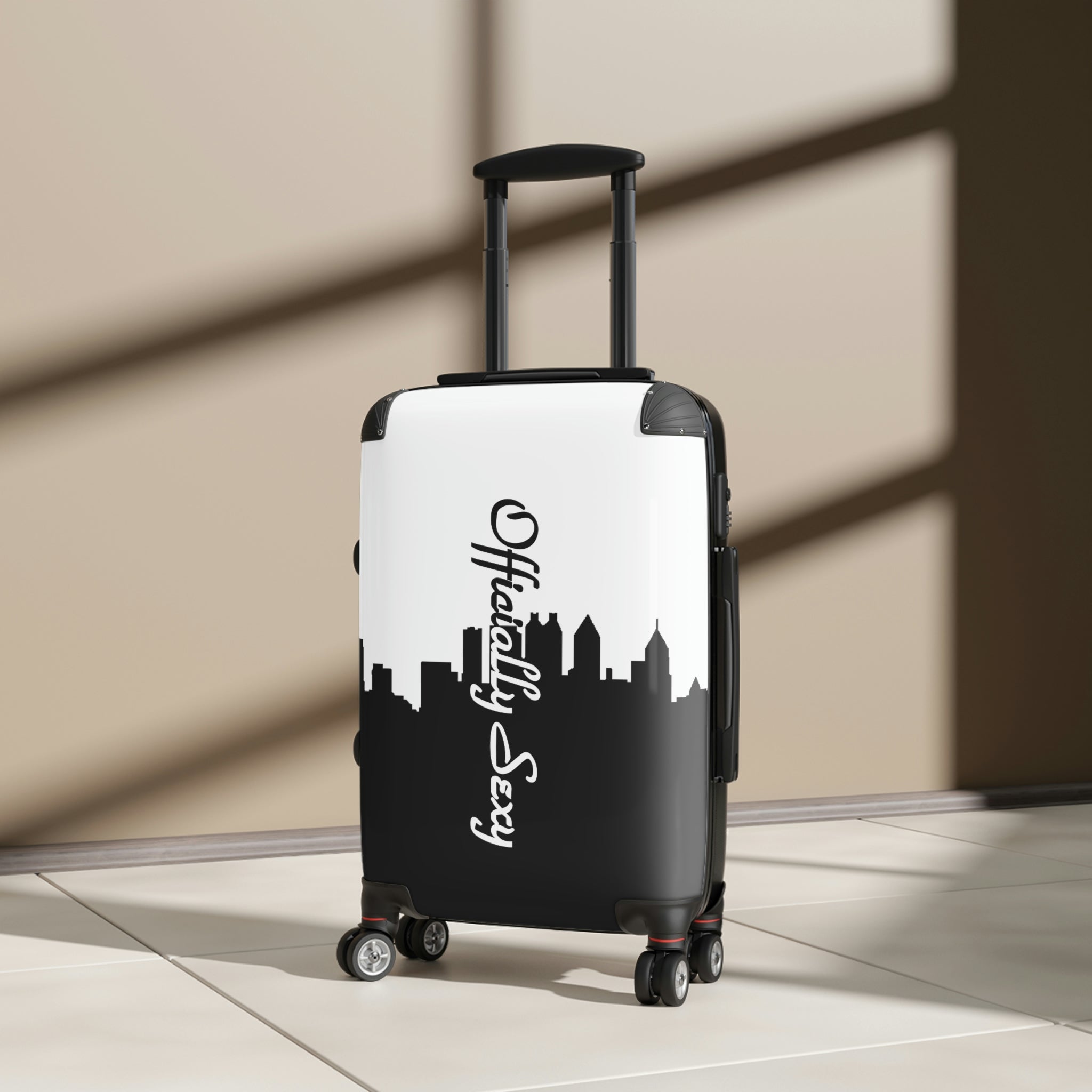 Officially Sexy White Skyline Collection Suitcases
