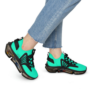 Officially Sexy Women's Sea Green & Black Skyline Mesh Sneakers