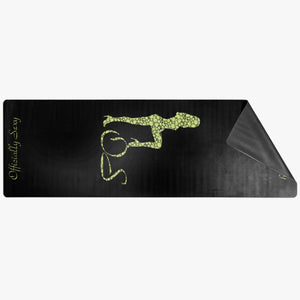 Officially Sexy Neon Green AM 270 Suede Anti-slip Yoga Mat 1