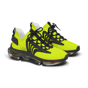 Officially Sexy Women's Neon Yellow & Black Skyline Collection Mesh Sneakers