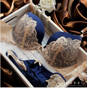 Women's Sexy Lace Embroidery Lingerie Bra B C cup