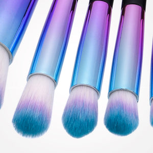 Rainbow Makeup Brushes - Professional Make Up Tools