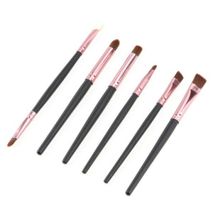 6 Piece Cosmetic Makeup Brush Lip Brush Eyeshadow Brush