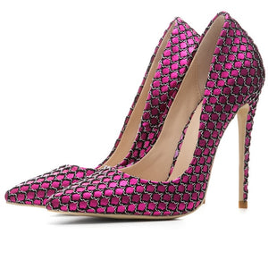 Woman's Pink Valentine High Heel Stiletto Shoes